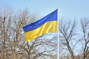 Fahne der Ukraine am 15.12.2025