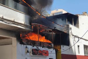 Feuer in einem Restaurant auf Mallorca