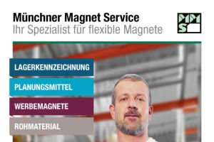 Flexible Magnete, magnetische Lagerkennzeichnung, Werbemagnete, Rohmaterial und mehr: Bei MMS gibt es kaum etwas, was es nicht gibt.