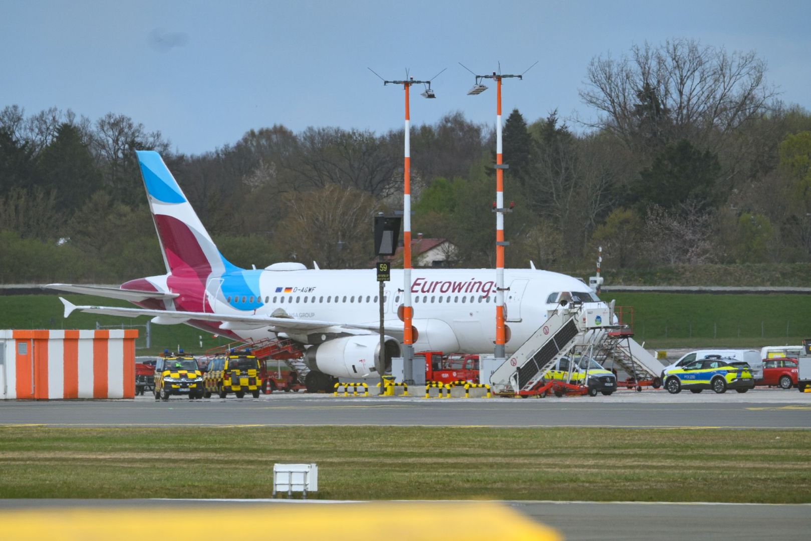 Flugzeug nach technischen Problemen in Hamburg gelandet