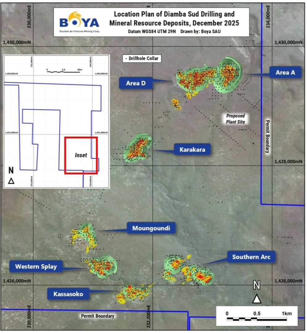 Fortuna erweitert Mineralisierung im südlichen Bogen des Goldprojekt Diamba Sud, Senegal mit Bohrabschnitten von 1,7 g/t Au über 29,6 Meter und 2,0 g/t Au über 20,0 m im Bohrloch DSDD574