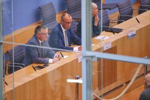 Friedrich Merz in der Sommerpressekonferenz am 18.07.2025