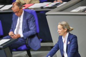 Friedrich Merz und Alice Weidel am 29.01.2026