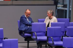 Friedrich Merz und Britta Haßelmann (Archiv)