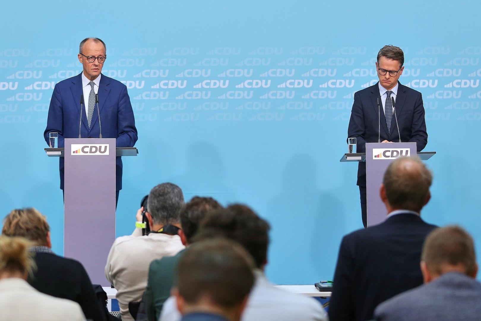 Friedrich Merz und Carsten Linnemann am 20.10.2025