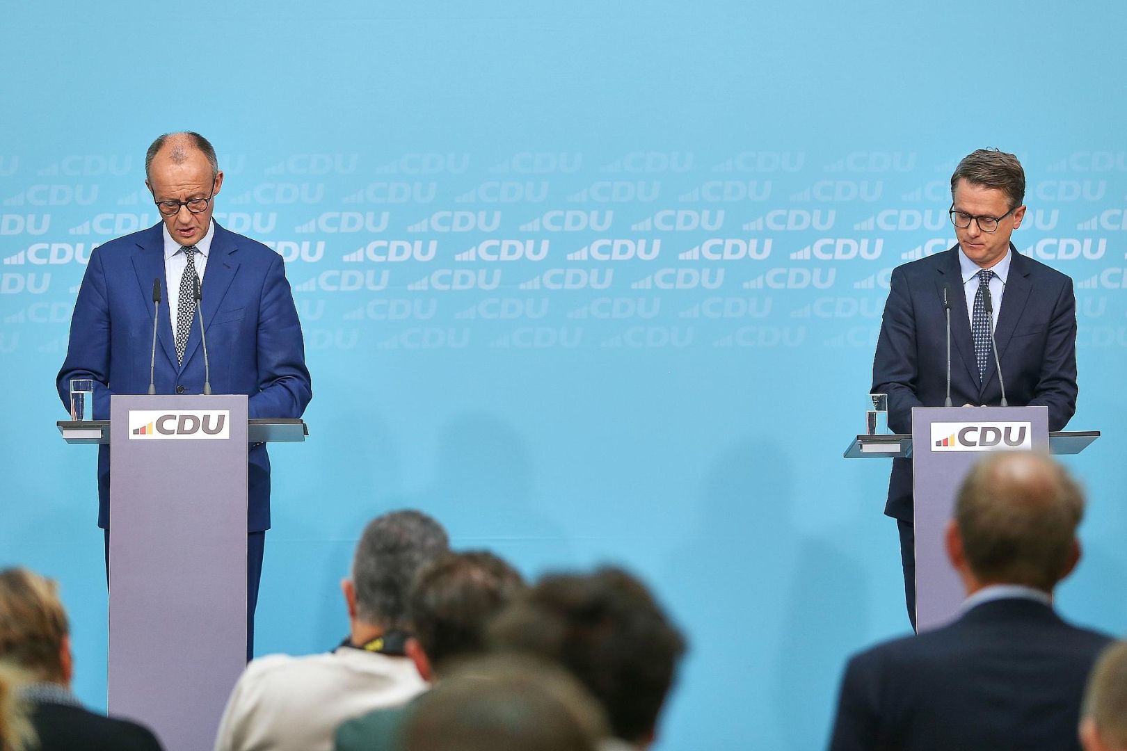 Friedrich Merz und Carsten Linnemann am 20.10.2025
