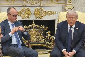 Friedrich Merz und Donald Trump am 03.03.2026