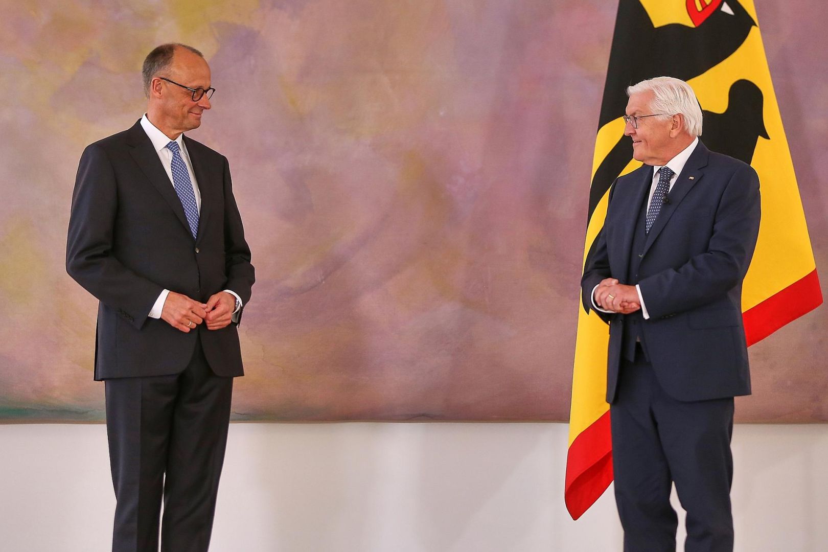 Friedrich Merz und Frank-Walter Steinmeier (Archiv)