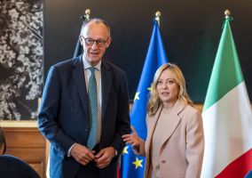 Friedrich Merz und Giorgia Meloni