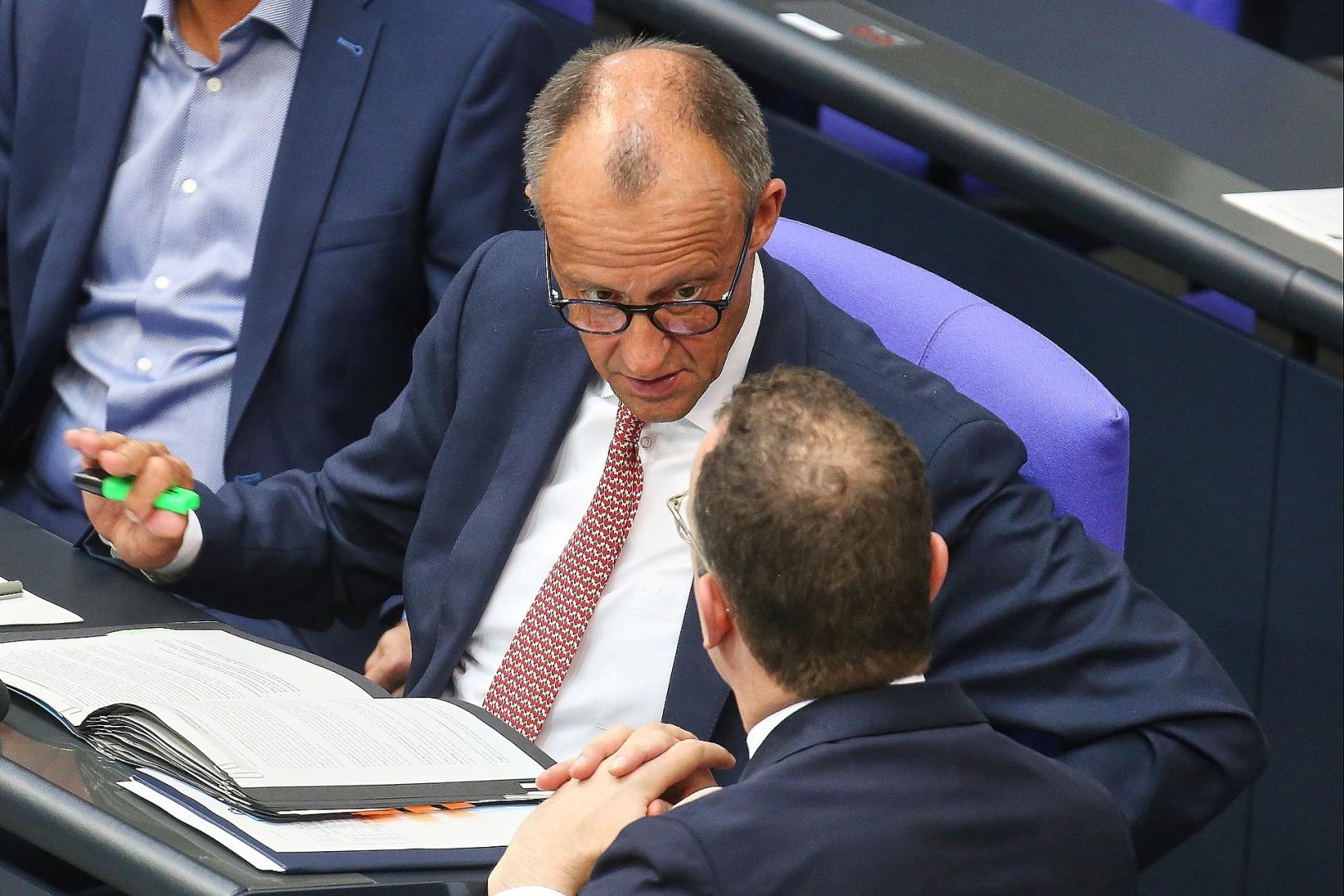 Friedrich Merz und Jens Spahn am 09.07.2025