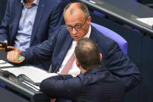 Friedrich Merz und Jens Spahn am 09.07.2025