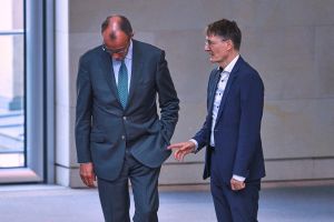 Friedrich Merz und Karl Lauterbach (Archiv)