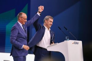 Friedrich Merz und Markus Söder am 21.02.2026