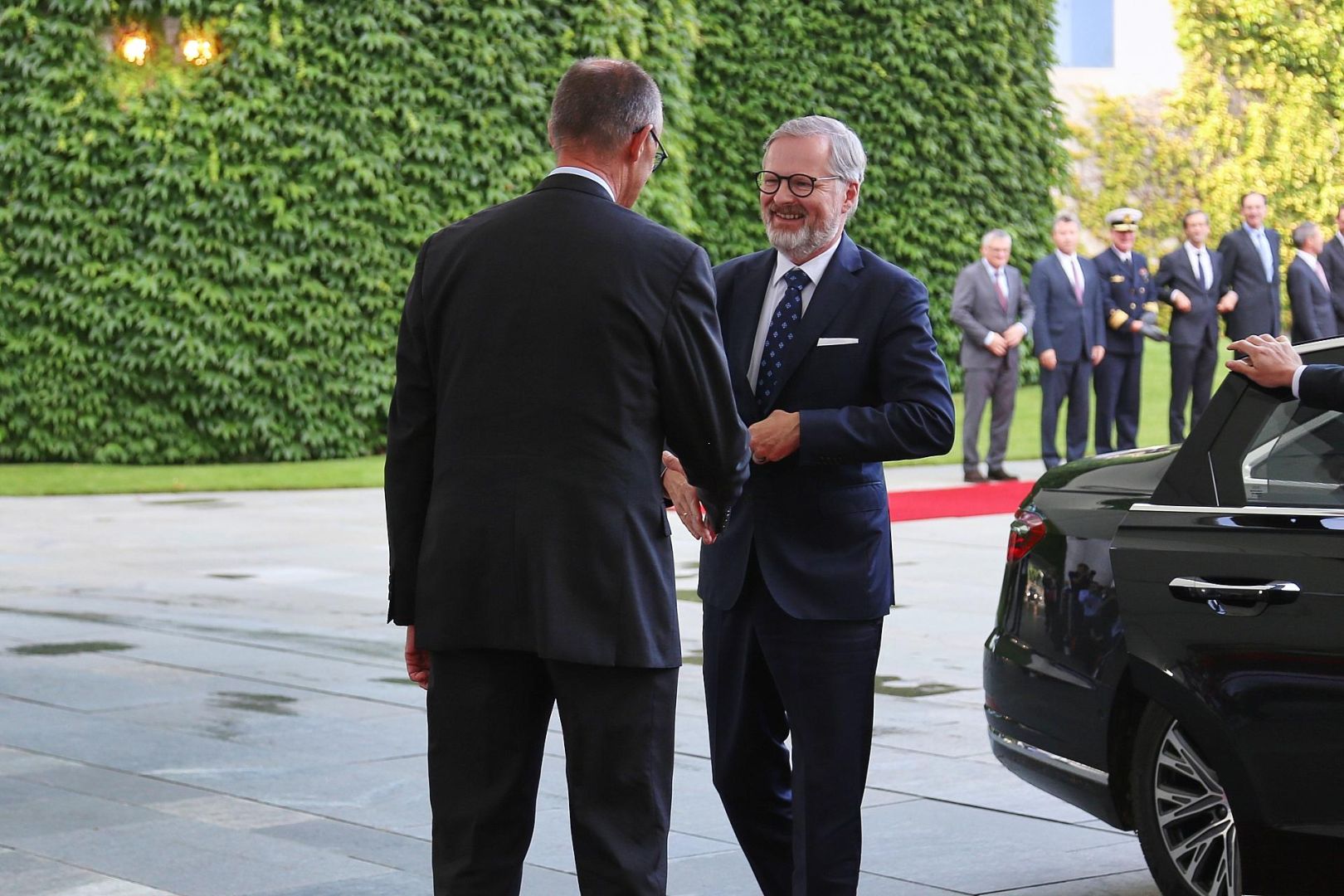 Friedrich Merz und Petr Fiala am 22.07.2025