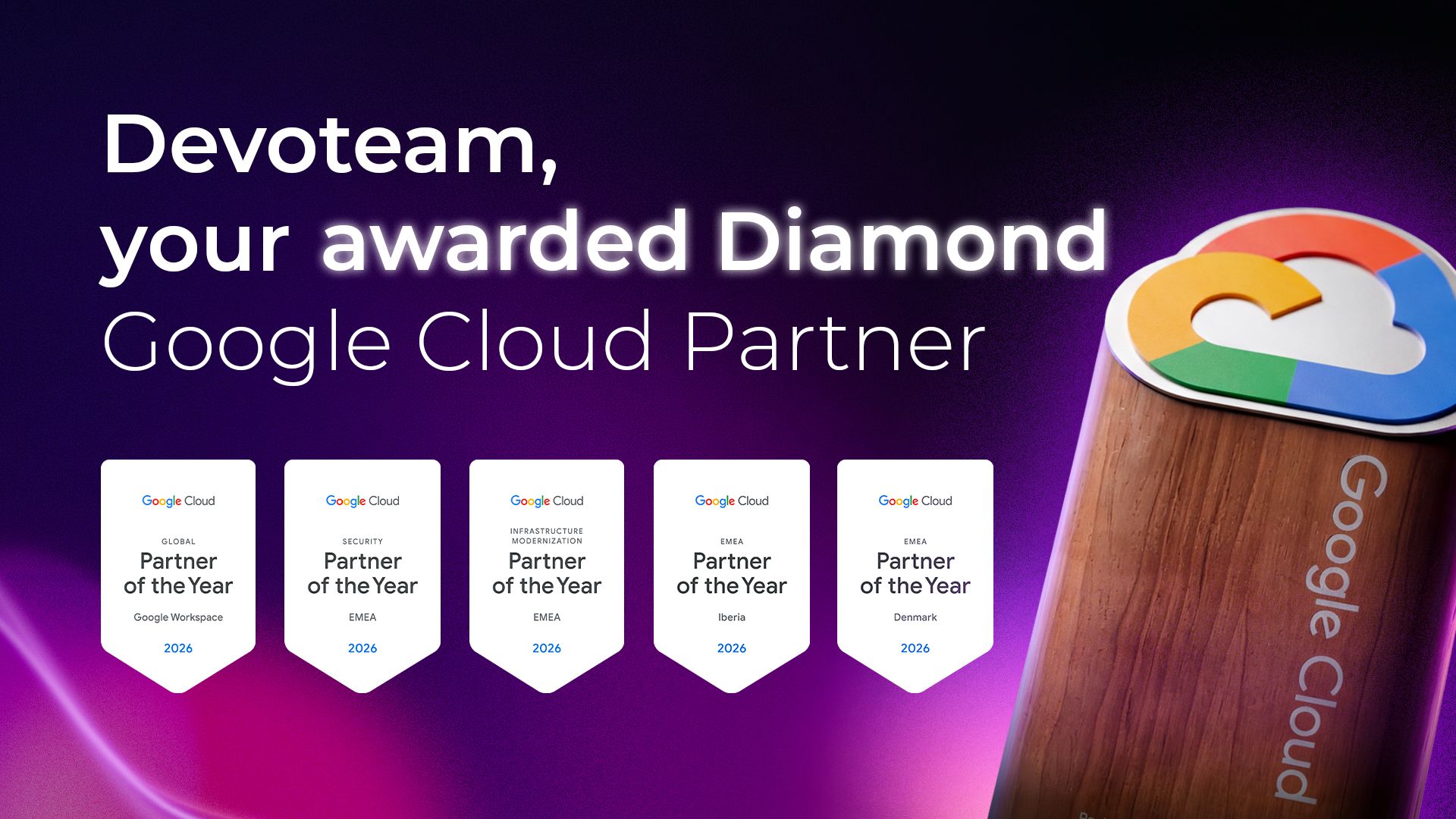 Fünffacher Erfolg in Las Vegas: Devoteam zum „Google Cloud Partner of the Year 2026“ gekürt
