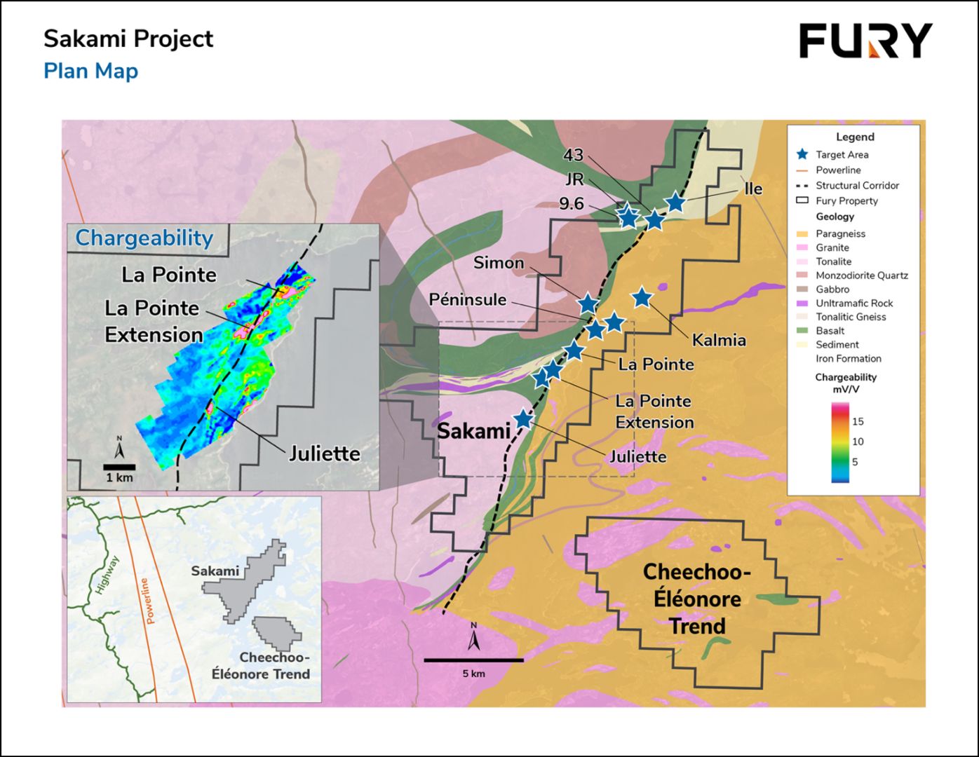 Fury durchteuft 41,5 Meter mit 1,23 g/t Gold auf dem Goldprojekt Sakami in Quebec