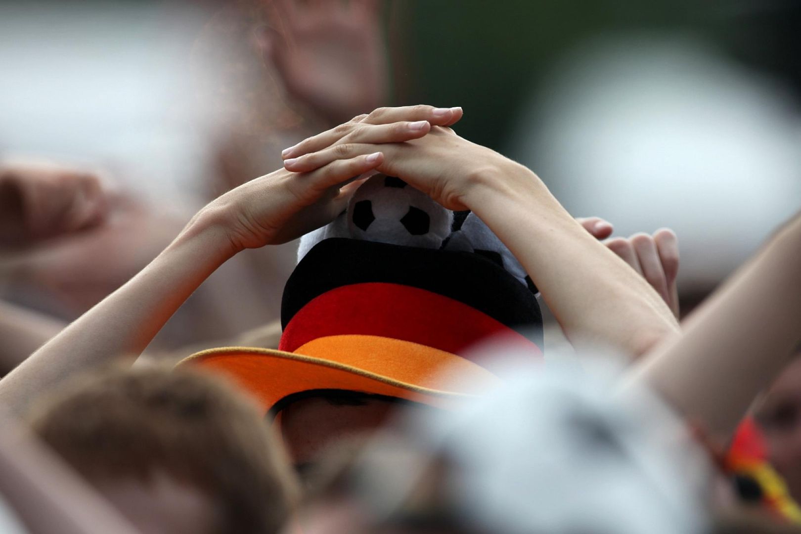 Fußballfan der Deutschen Fußball-Nationalmannschaft (Archiv)