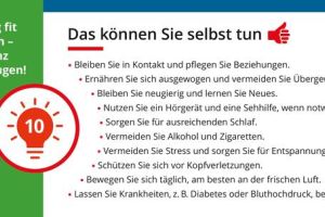 „Geistig fit bleiben – mit 10 Maßnahmen Demenz vorbeugen“