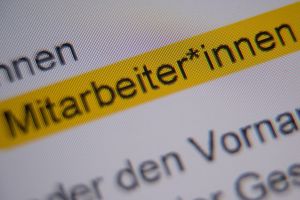 Genderstern bei «Mitarbeiter*innen»