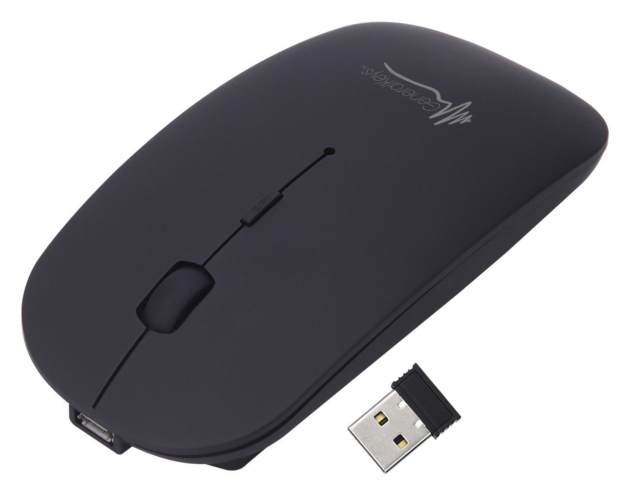 GeneralKeys Kabellose Maus mit Jiggler-Funktion, Bluetooth 5.2 & USB-Funkempfänger