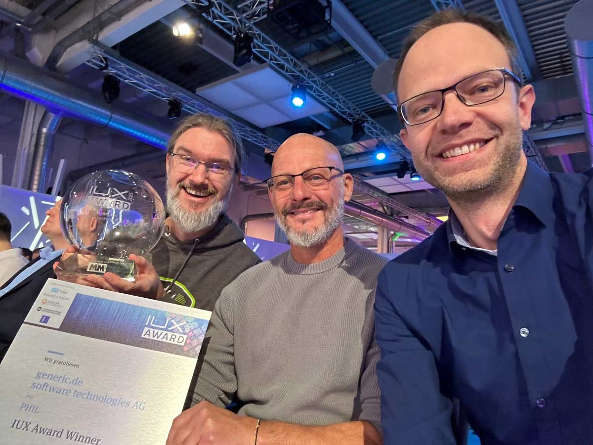 generic.de gewinnt den IUX Award 2025 für die Mess­software PHIL by Philipp Hafner