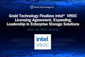 Graid Technology bringt Intel® VROC-Lizenzvereinbarung zum Abschluss und baut seine Führungsrolle auf dem Gebiet der Unternehmensspeicherlösungen weiter aus