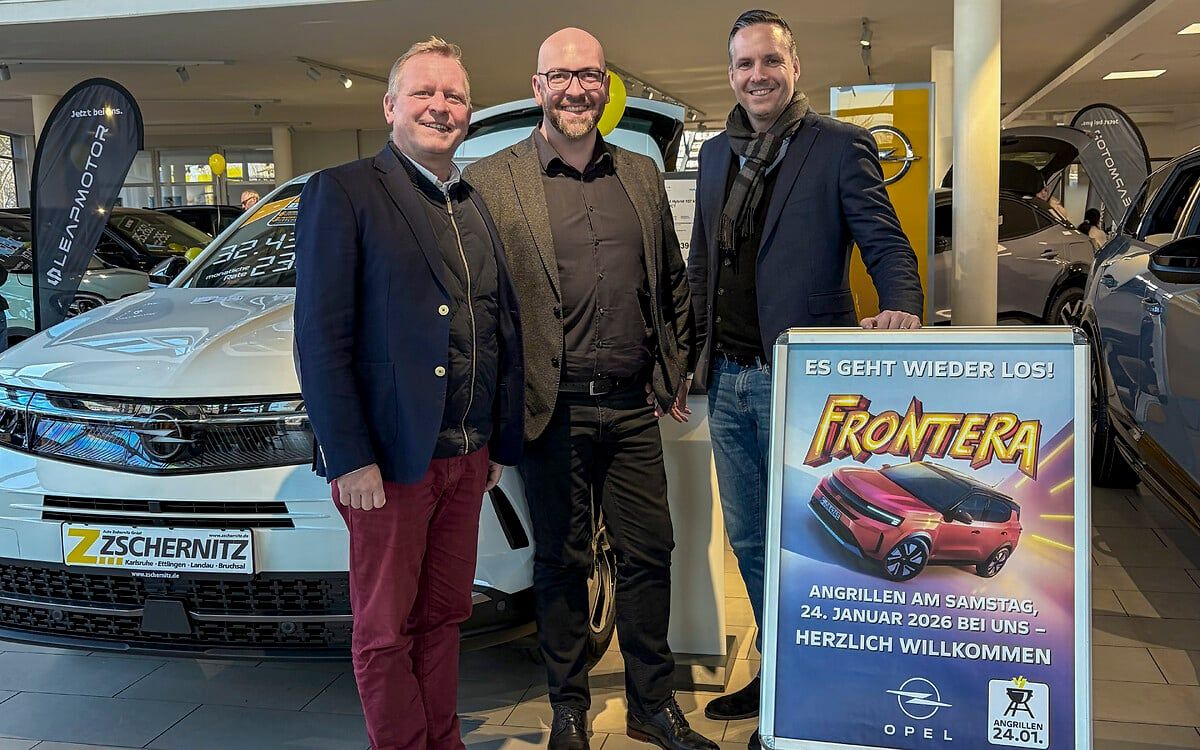 Großes Angrillen: Kunden und Opel-Vertreter feiern Jahresauftakt bei den Opel-Händlern