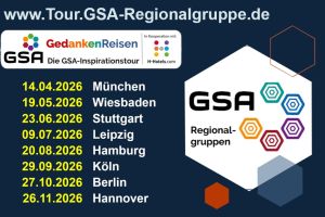 GSA-Inspirationstour 2026: Kompakt. Inspirierend. Geschäftswirksam.