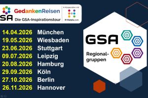 GSA-Inspirationstour 2026: Kompakt. Inspirierend. Geschäftswirksam.