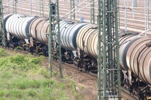 Güterzug auf Gleisanlage (Archiv)