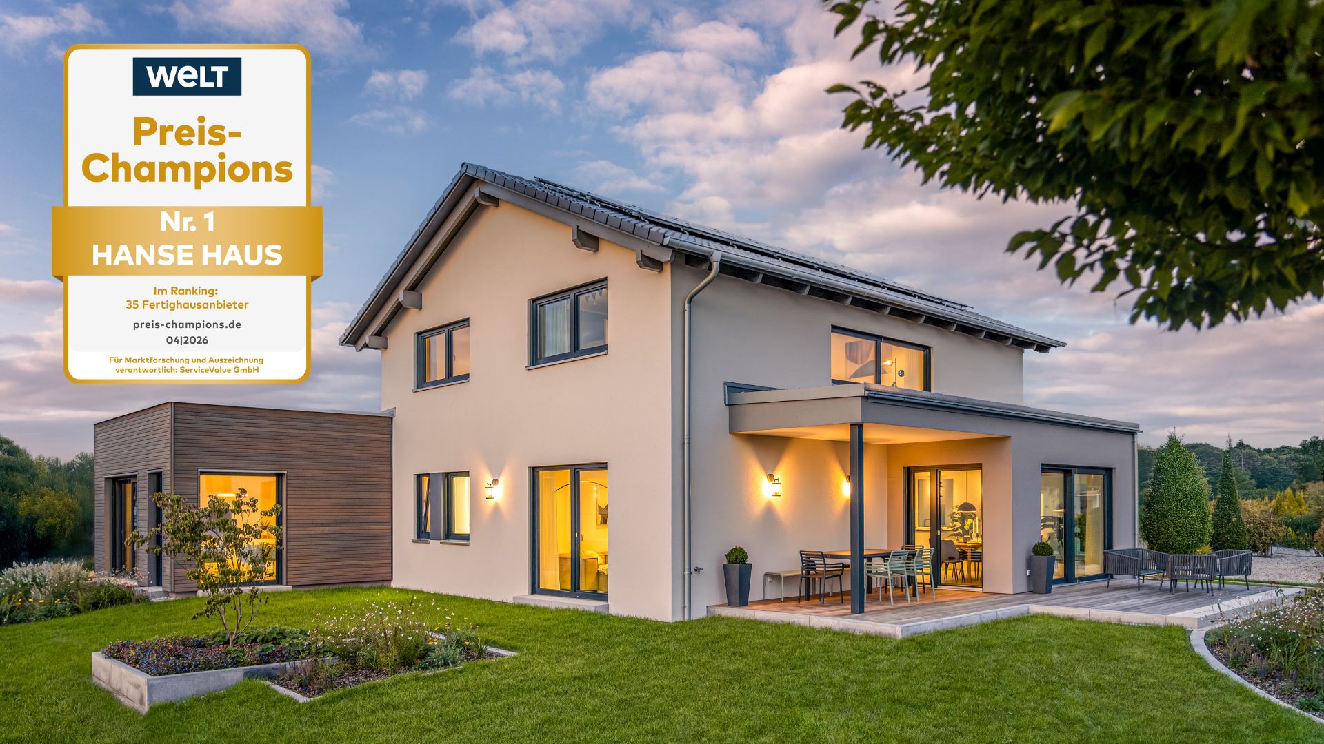 Gute Preise, gutes Gefühl:  Hanse Haus ist zum achten Mal in Folge Preis-Champion