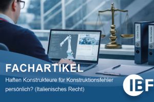 Haften Konstrukteure für Konstruktionsfehler persönlich? (Italienisches Recht)