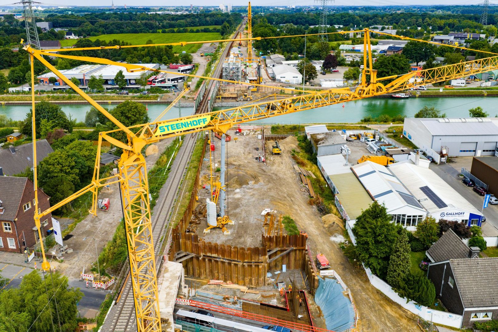Halbzeit der Bauphase der Bahnstrecke Oberhausen-Emmerich