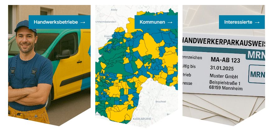 Handwerkerparkausweis der Metropolregion Rhein-Neckar: digital und benutzerfreundlicher