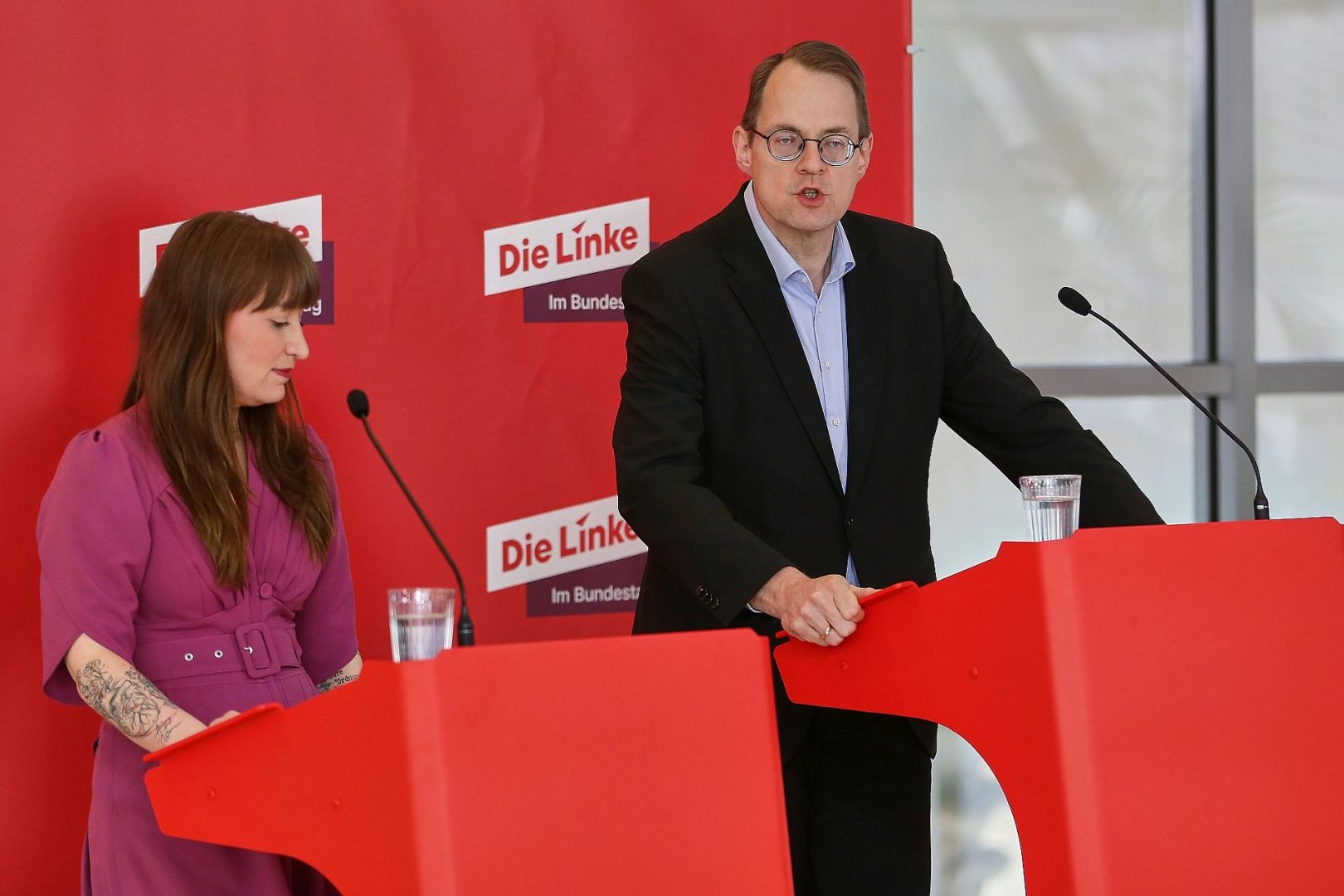 Heidi Reichinnek und Sören Pellmann (Archiv)