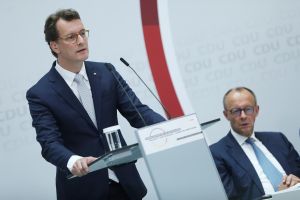 Hendrik Wüst und Friedrich Merz am 16.06.2023