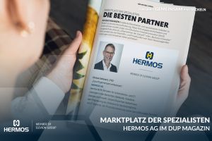 HERMOS AG im DUP Magazin ausgezeichnet