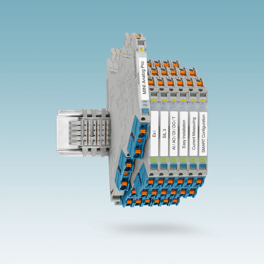 Hochkompakte Ex i-Trennverstärker und -Messumformer Mini Analog Pro mit umfangreichem Zulassungspaket