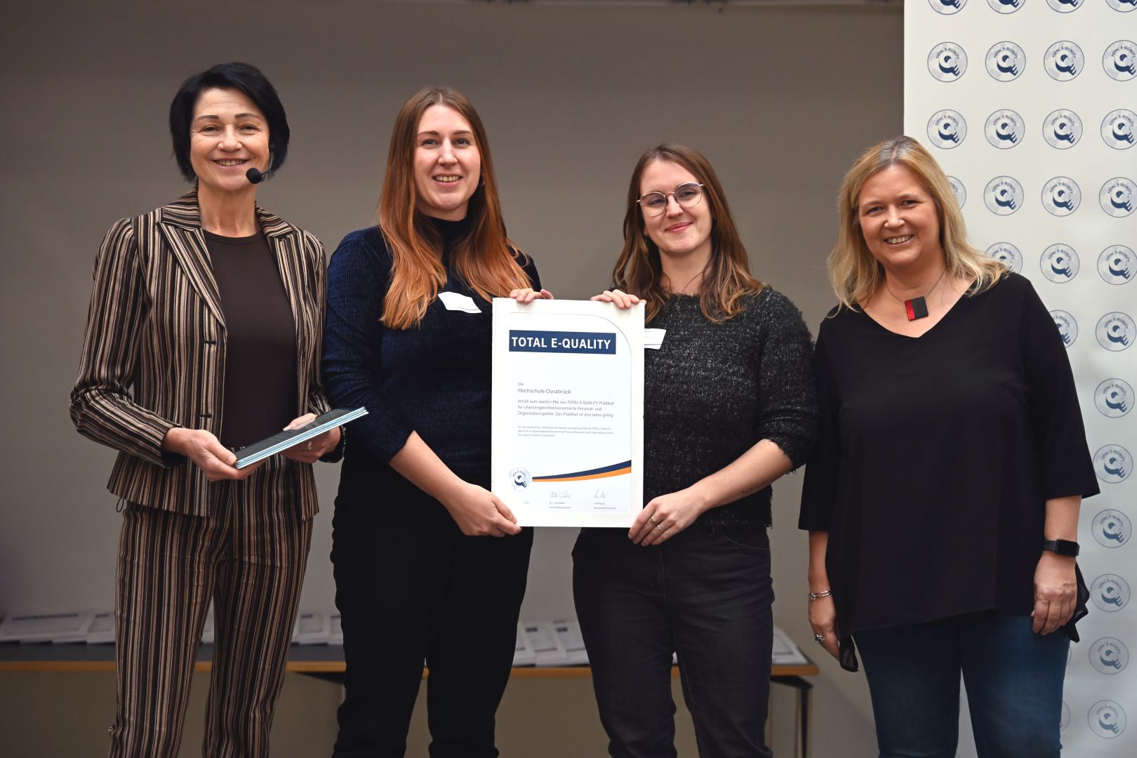 Hochschule Osnabrück erneut mit TOTAL E-QUALITY Prädikat ausgezeichnet