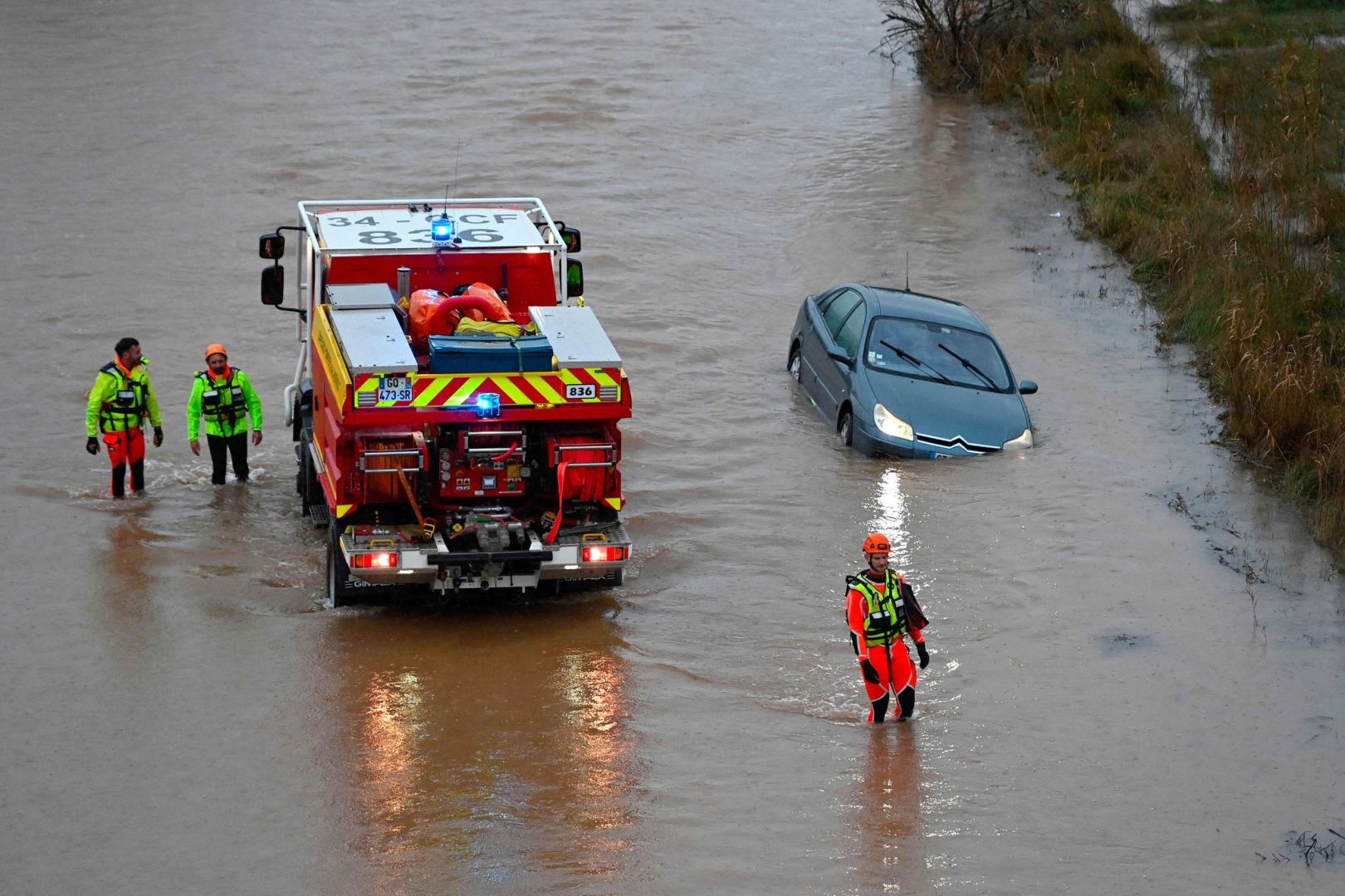 Hochwasser in Südfrankreich