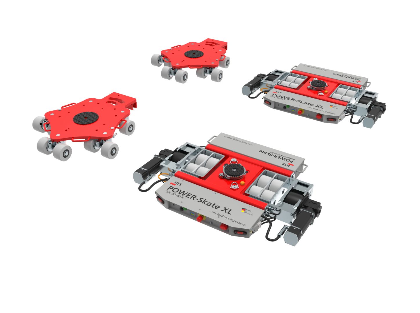 HTS erweitert Schwerlasttransport-Portfolio mit dem POWER-Skate DUO mit integriertem Hub Synchronisierte eTransportfahrwerke für maximale Flexibilität und Präzision