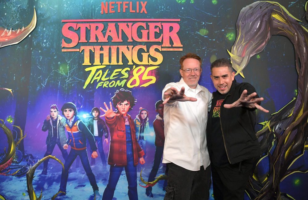 Ian Graham und Eric Robles bei der Stranger Things: Tales from '85-Preview