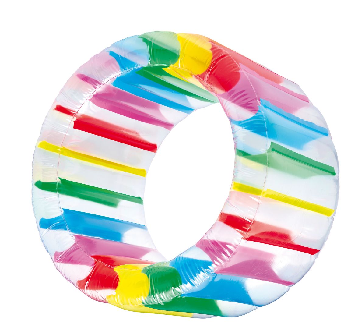 infactory Aufblasbares Kinder-Zorbing-Rad 72 cm Innendurchmesser & 13 Bällen