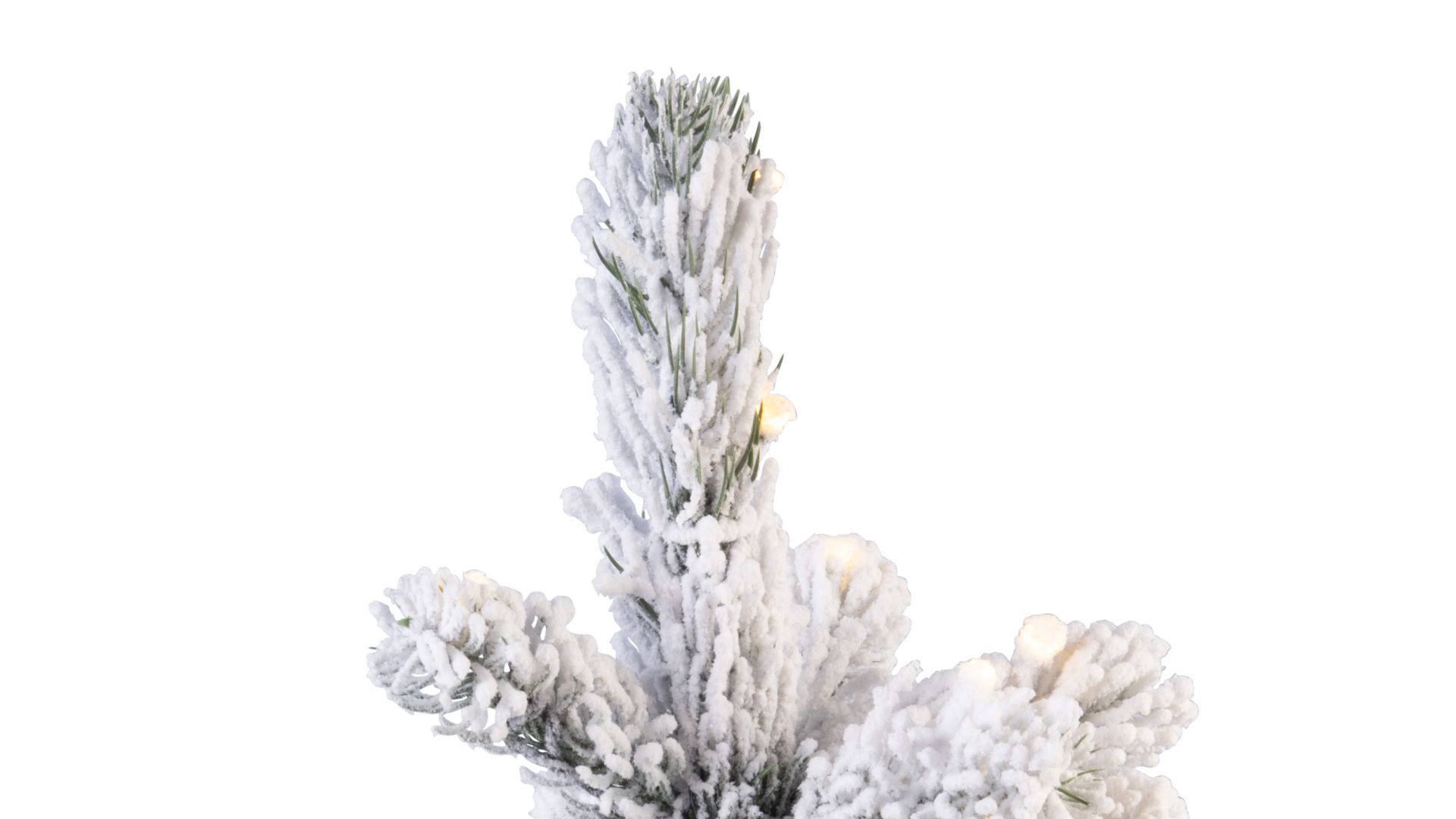 infactory Deko-Weihnachtsbaum mit Schnee, 50 LEDs, 56 cm, USB-Betrieb