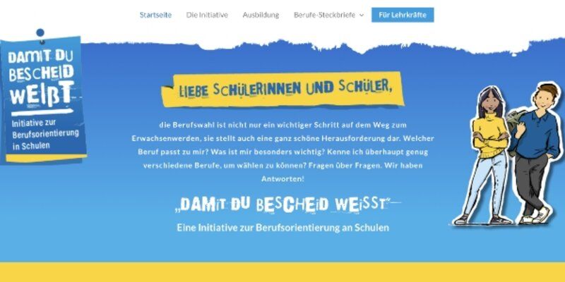 Initiative zur Berufsorientierung: Feedback aus den Schule