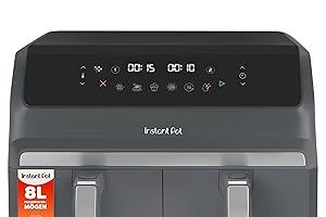 Instant Pot Vortex Dual Heißluftfritteuse 8L Doppelkorb für 59,99€