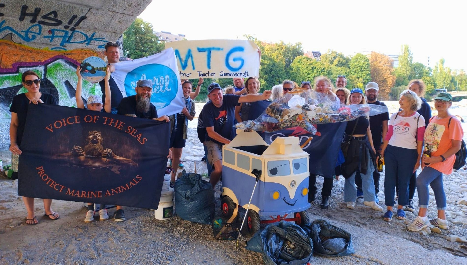 Isar Clean-Up: 26,7 Kilogramm Müll pro Kilometer