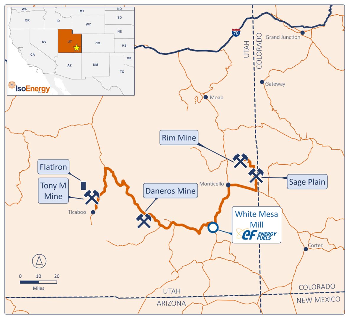 IsoEnergy setzt systematische Erkundungsbohrungen auf Flatiron fort, zielt auf Wachstum in der Nähe der Mine Tony M in Utah und stellt Update zur Massenprobe bereit