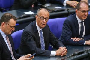 Jens Spahn, Friedrich Merz, Alexander Dobrindt am 06.05.2025