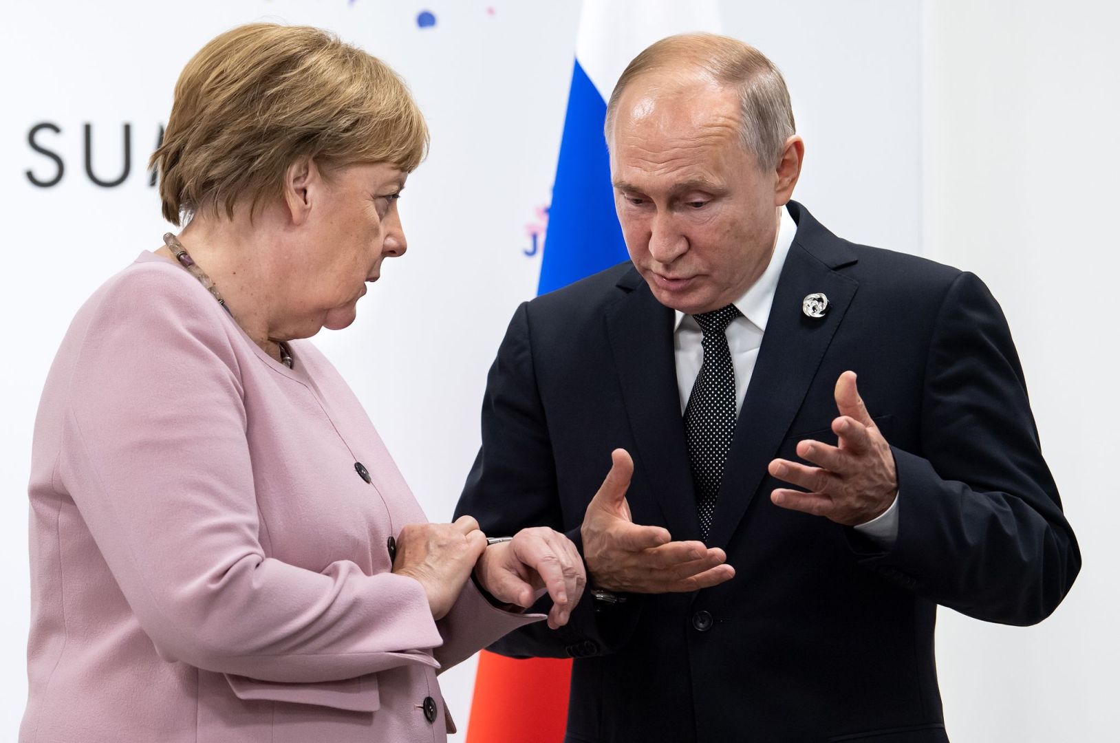 Kanzlerin Angela Merkel und Russlands Präsident Wladimir Putin